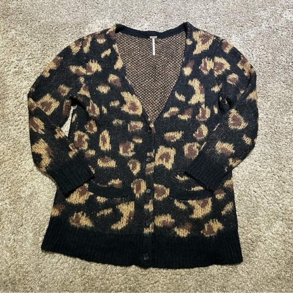 Free People Out of Africa Sweater Wildcat medium ww - Picture 4 of 8